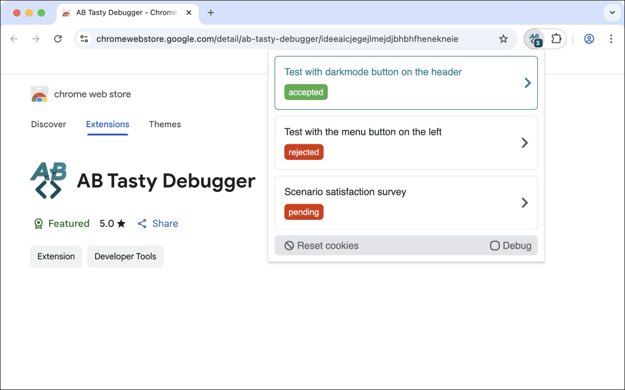 AB Tasty Debugger - 截图 3