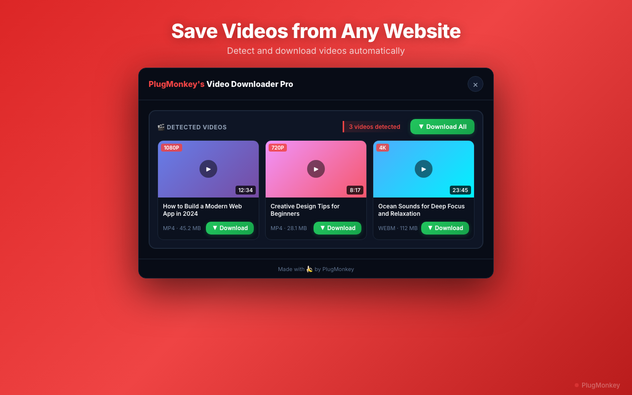 Video Downloader Pro - Save Videos from Any Website - 截图 5