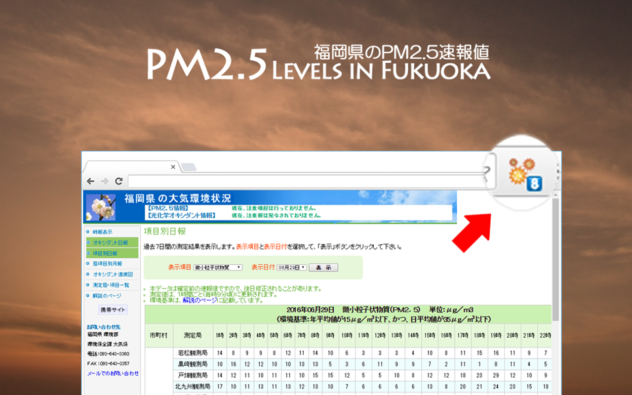 PM2.5 Levels in Fukuoka - 截图 2