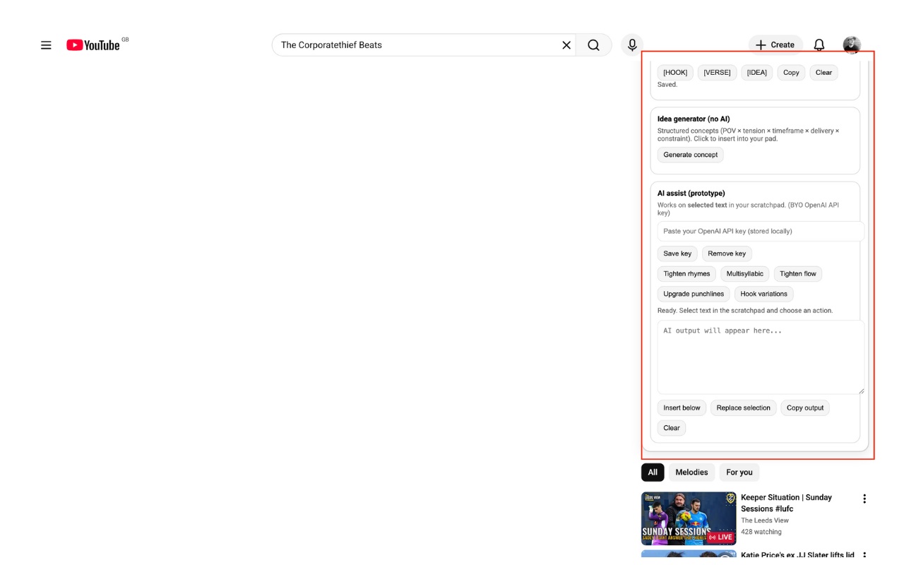 Rap Instrumentals & YT Booth – Write & Record Raps on YouTube - 截图 2