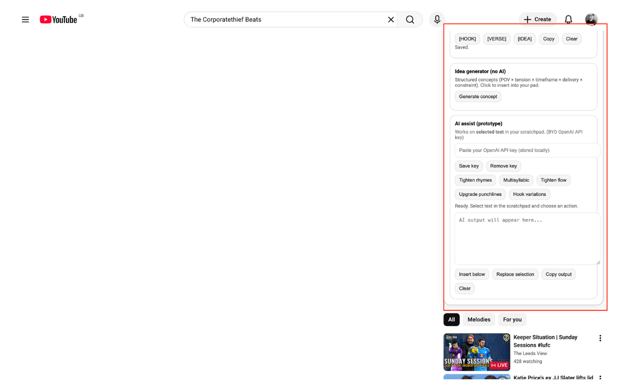 Rap Instrumentals & YT Booth – Write & Record Raps on YouTube - 截图 3