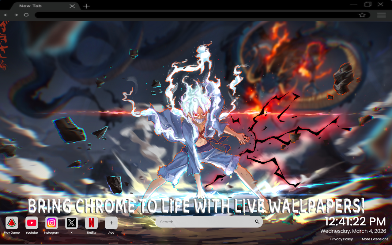 Monkey D. Luffy Live Wallpaper New version - 截图 1