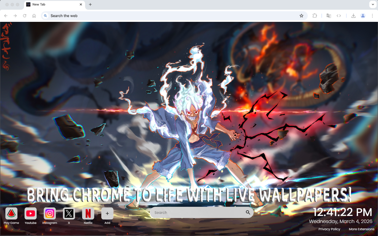 Monkey D. Luffy Live Wallpaper New version - 截图 2