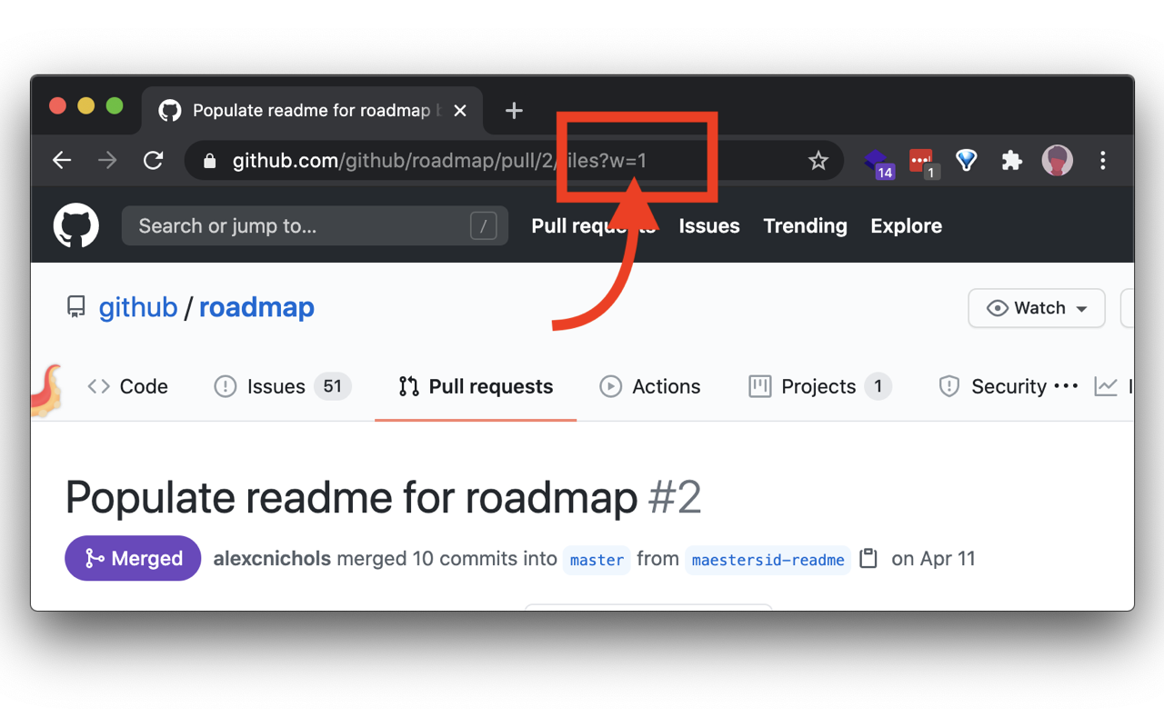 GitHub Whitespace - 截图 2