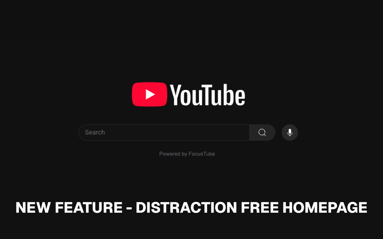 FocusTube: Remove All Distractions from YouTube - 截图 1