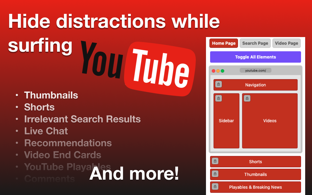 FocusTube: Remove All Distractions from YouTube - 截图 4