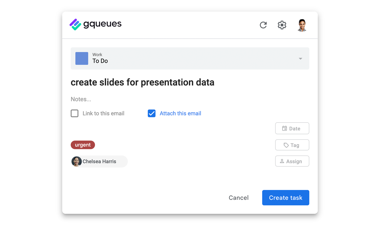 GQueues for Gmail - 截图 1