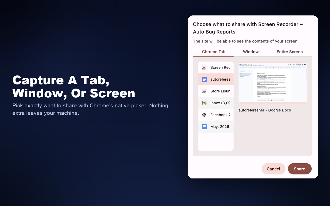 Screen Recorder – Auto Bug Reports - 截图 2