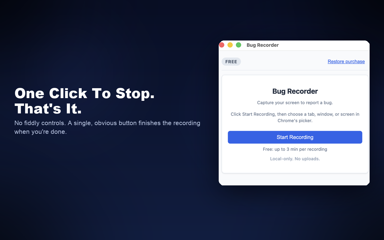 Screen Recorder – Auto Bug Reports - 截图 4