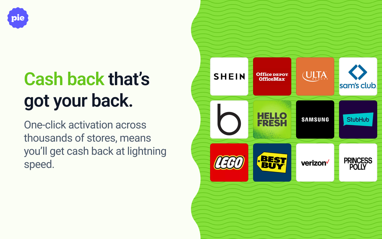 Pie Shopping: AI Cash Back and Coupons - 截图 4