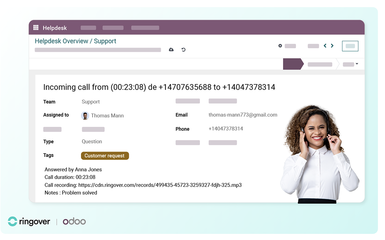 Ringover VoIP Phone for Odoo - 截图 3