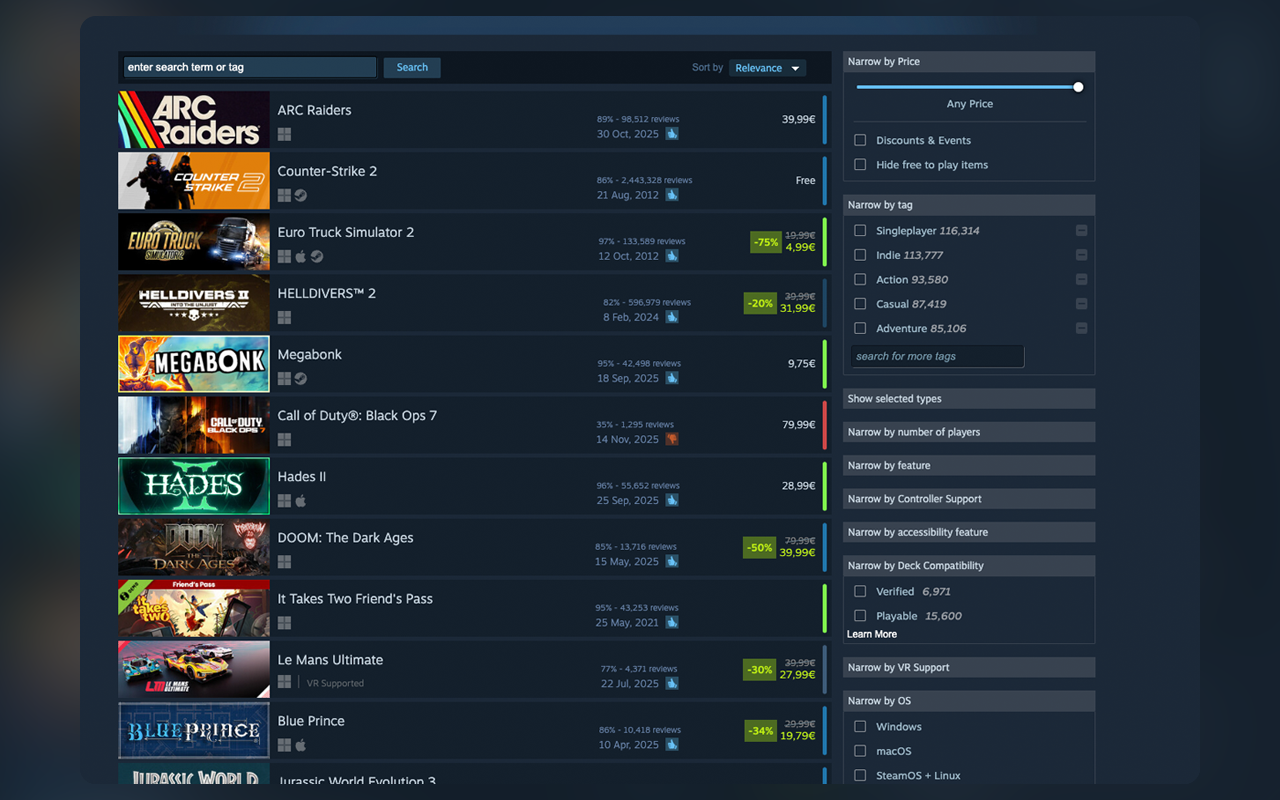 Steam Search UI Enhancer - 截图 2
