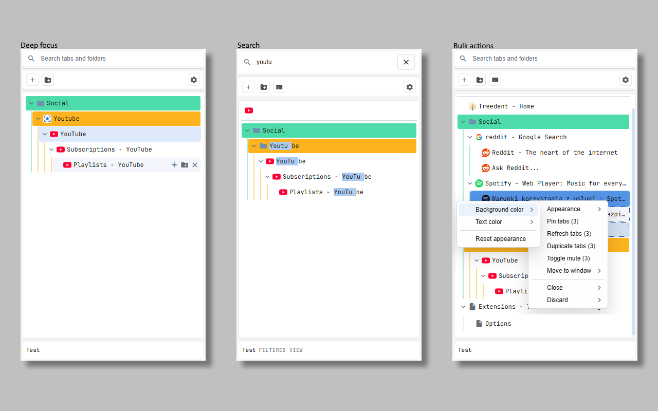 Treedent - Tab Manager - 截图 2