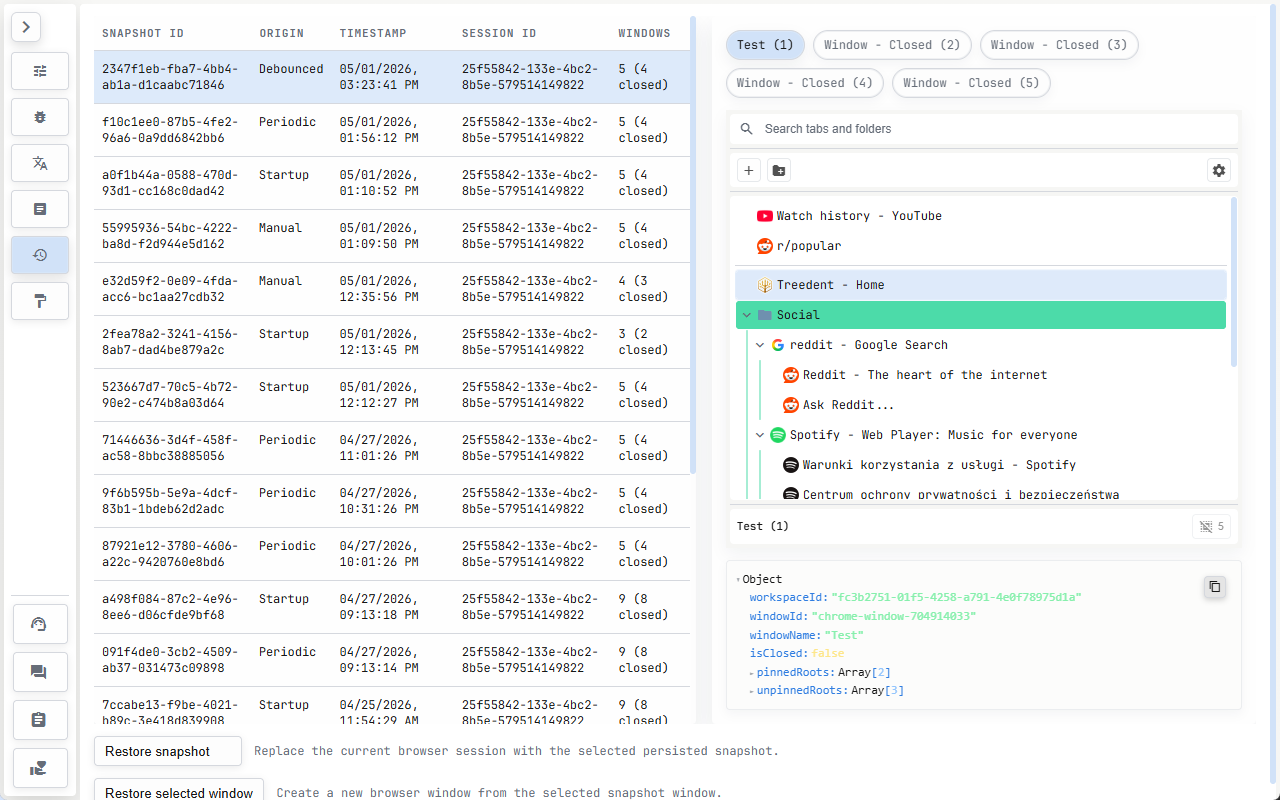 Treedent - Tab Manager - 截图 3