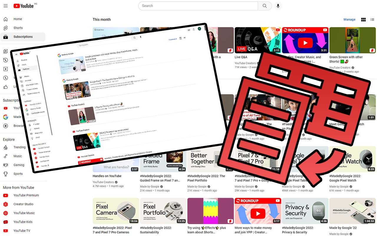 YouTube List View Mode - 截图 2