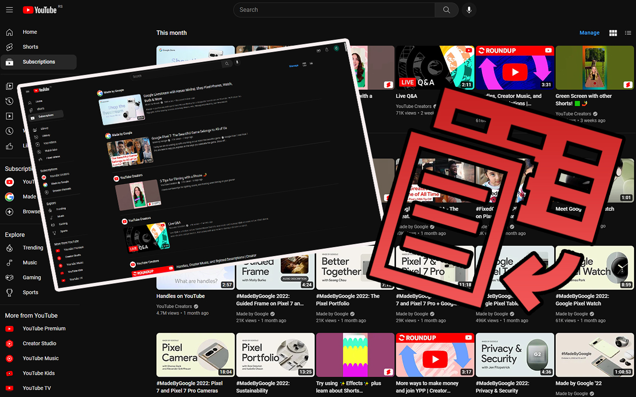 YouTube List View Mode - 截图 3