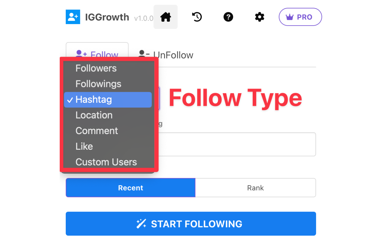 IG Growth - Best Organic Growth & Auto Follow Tool for IG - 截图 1