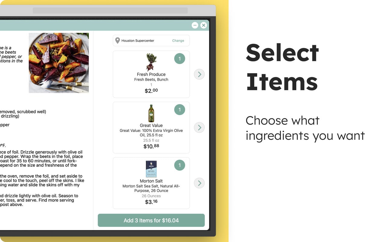食谱过滤器与食材查找器 | Ceres Cart - 截图 4