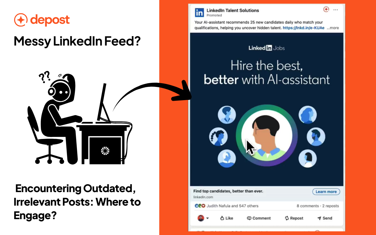 LinkedIn Targeted Feed, Engage & Follow-Ups | Depost AI - 截图 1