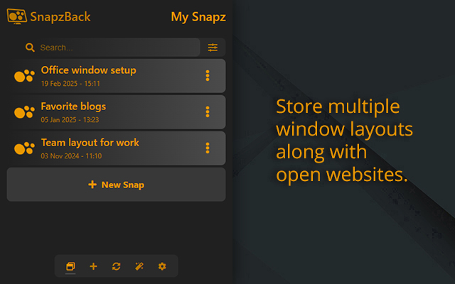 SnapzBack Layout Manager - Windows & Tabs - 截图 2