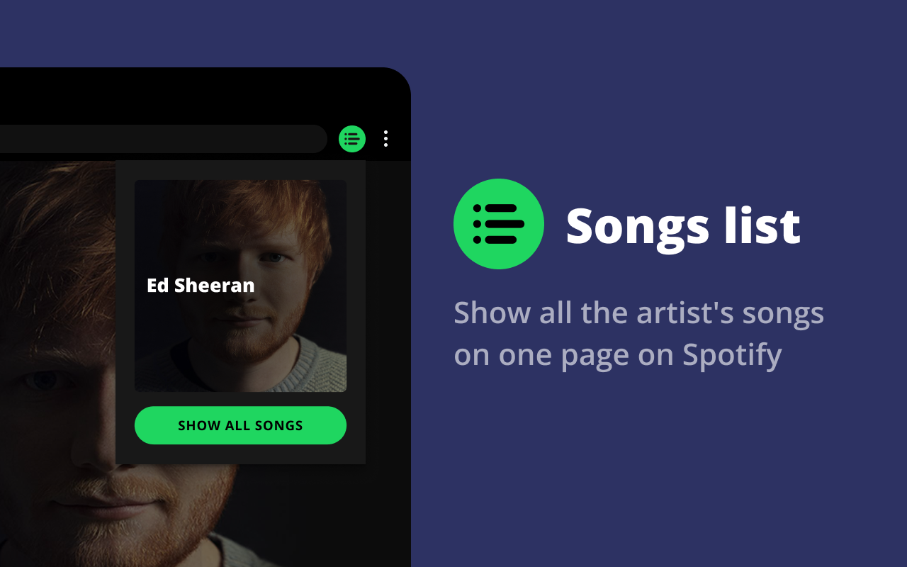 Spotify artist's all songs - 截图 1