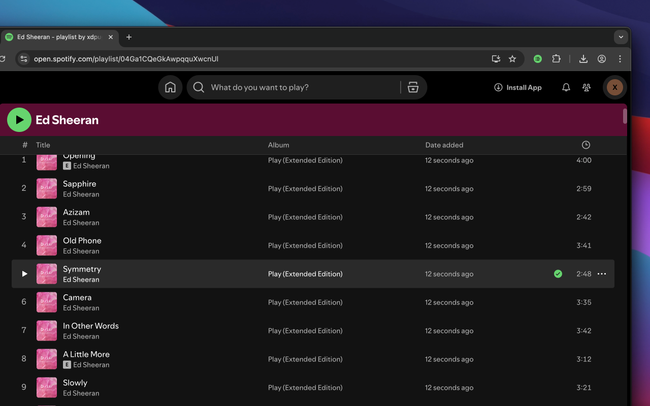 Spotify artist's all songs - 截图 4