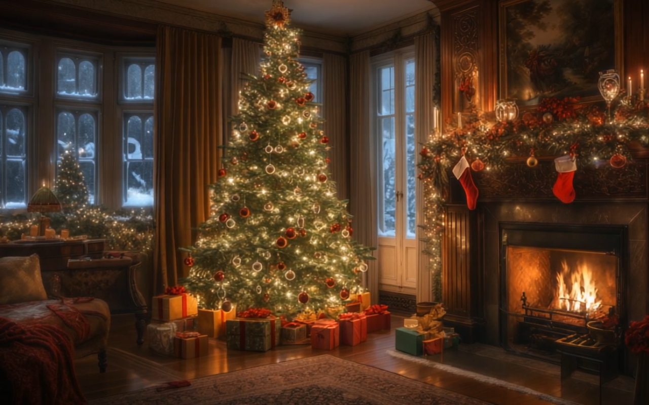 Decorated Christmas Tree Live Wallpaper - 截图 4