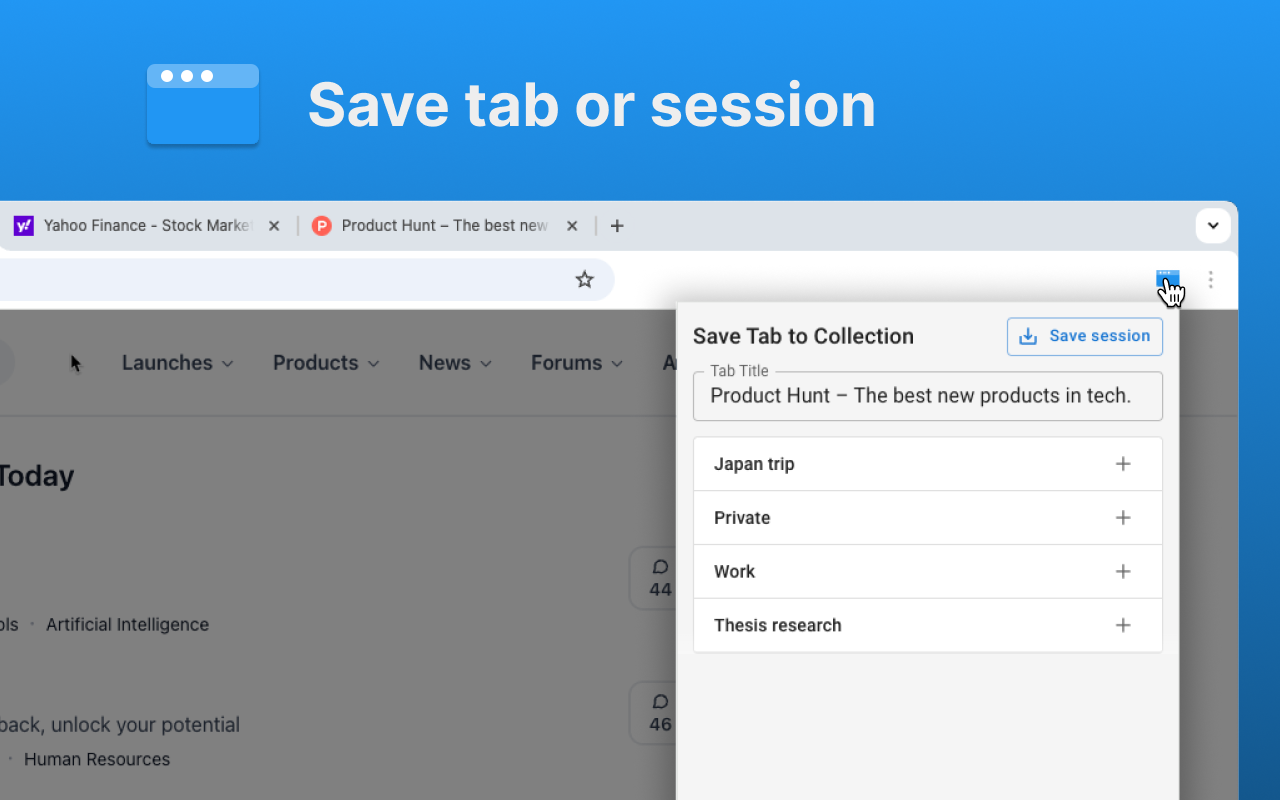 SavedTabs - A better new tab and start page - 截图 5
