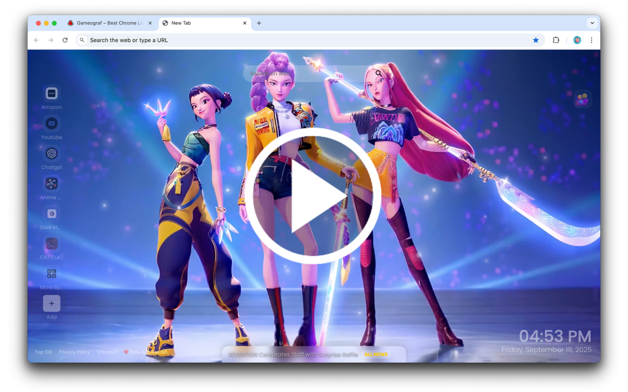 Kpop Demon Hunters Live Wallpaper - 截图 4