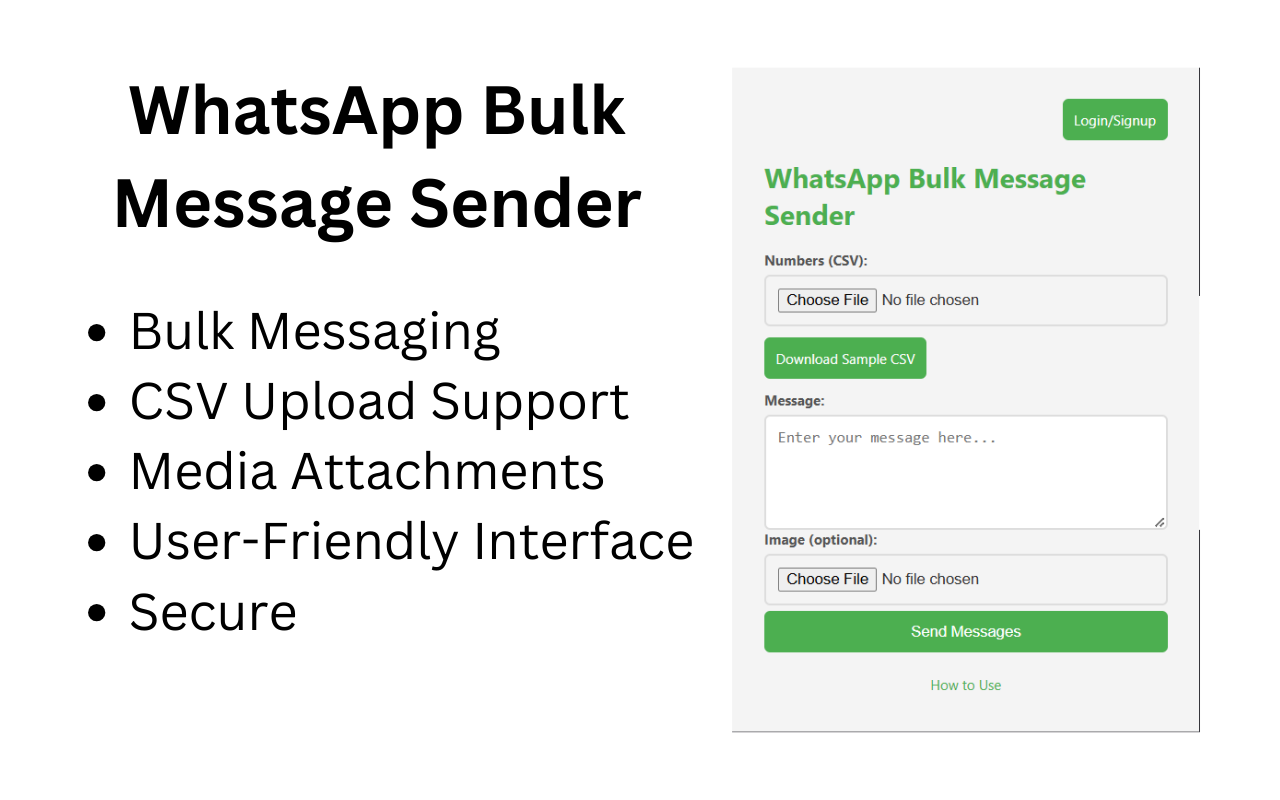 WhatsApp Bulk Message Sender - 截图 3