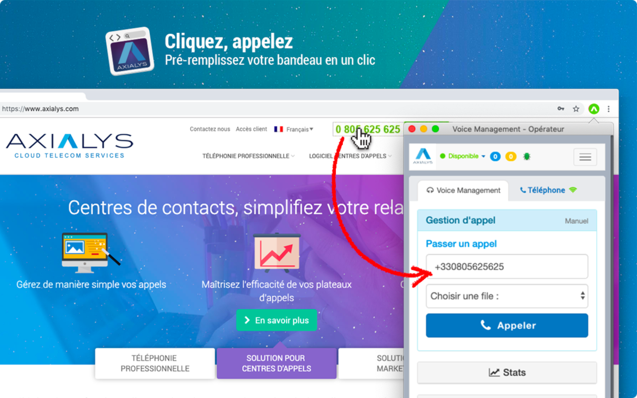 Business Click to Call Axialys - 截图 3
