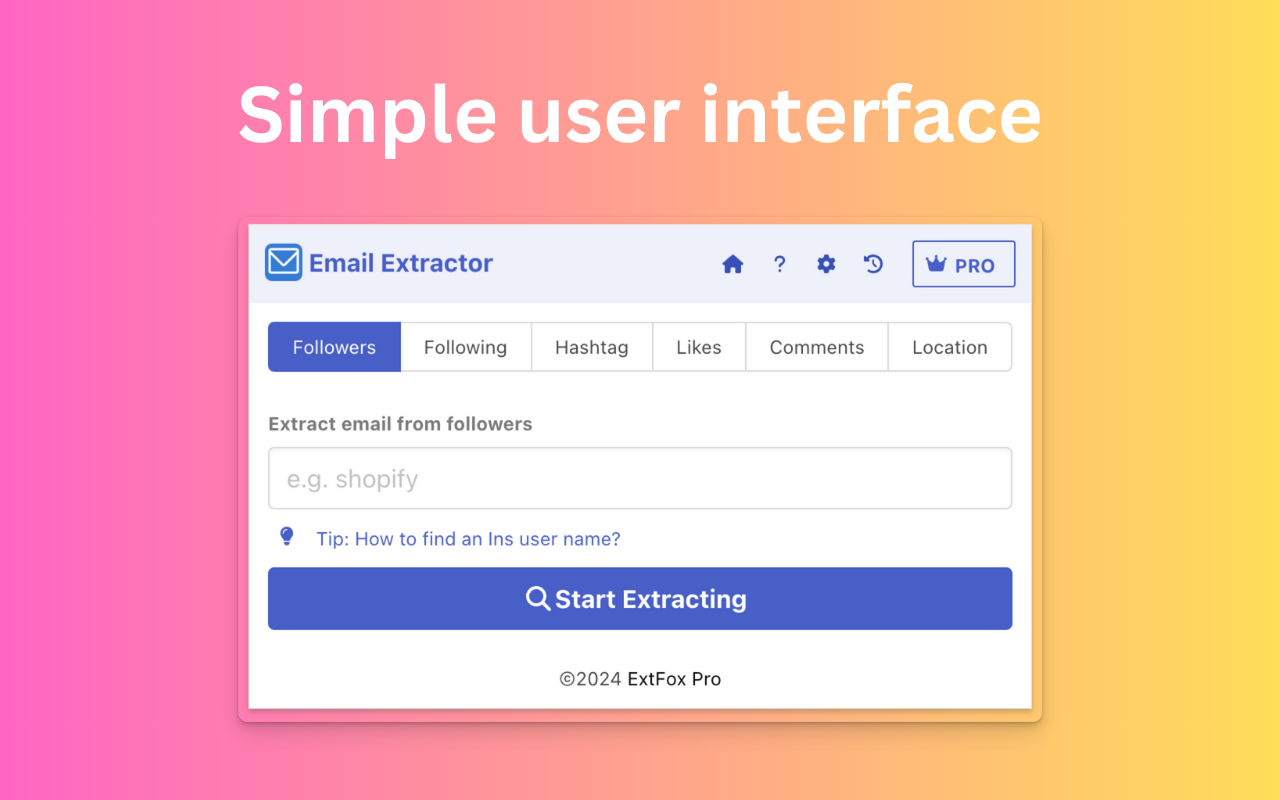 Email Extractor - Email Scraper and Extractor for Social Media - 截图 2