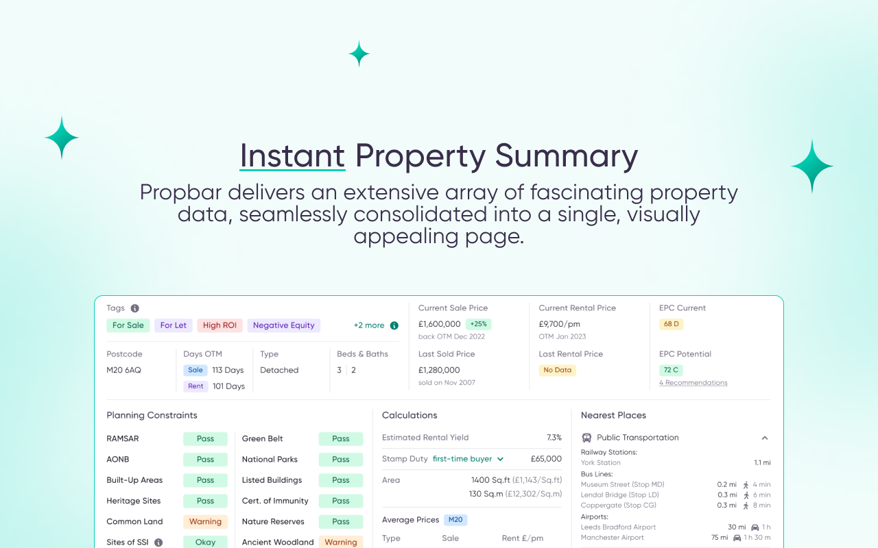 Propbar - Property Data Enhancer - 截图 1
