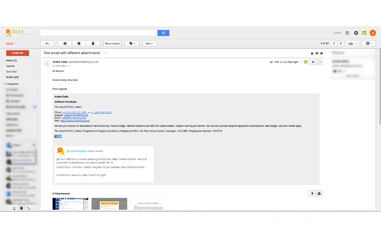 SmartGMAIL NXT - 截图 1