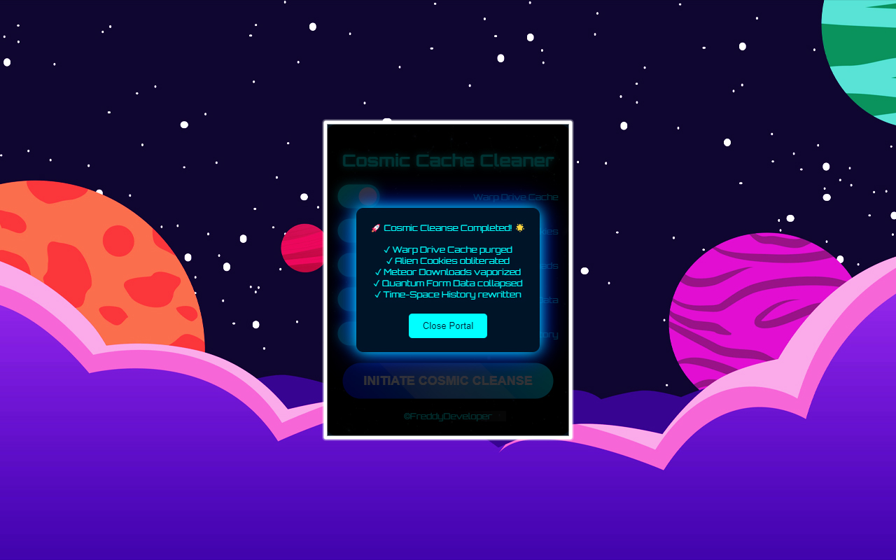 Cosmic Cache Cleaner - 截图 4