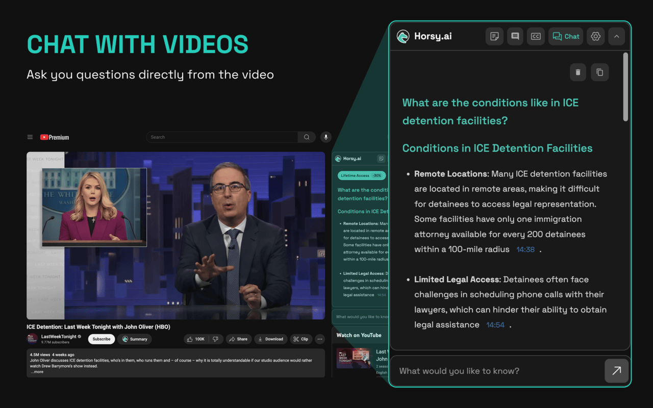 Horsy.ai: AI-Brain for Browsing, Research & YouTube (Free Summaries) - 截图 5
