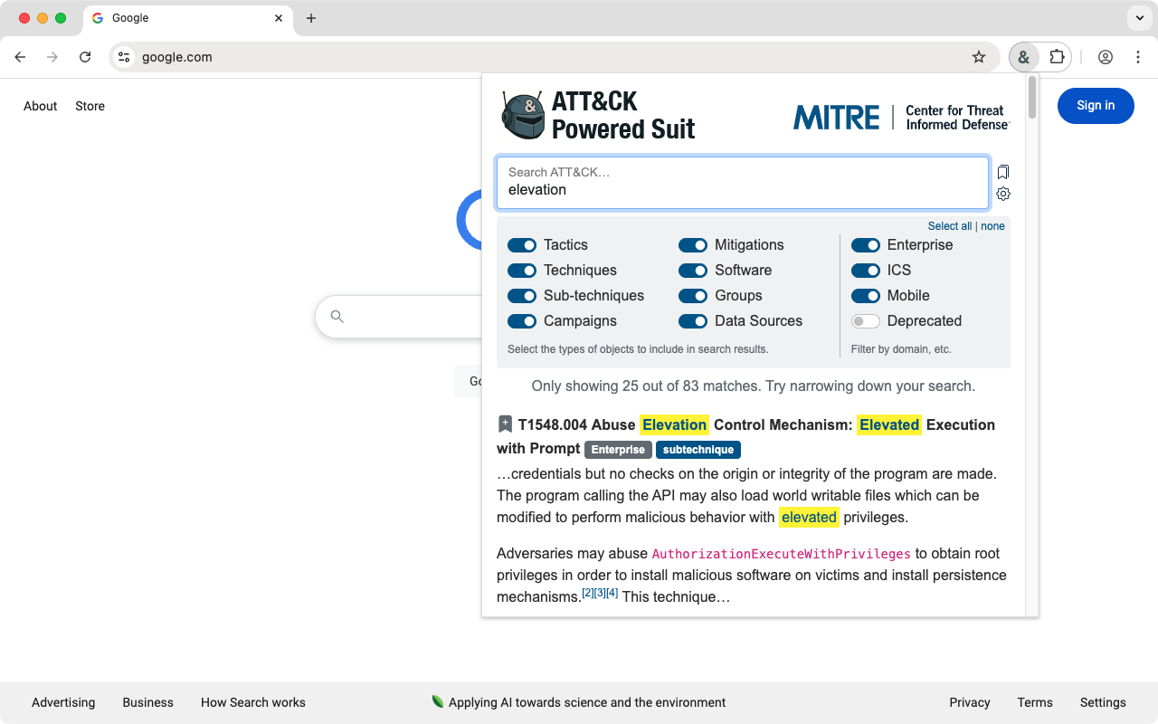 ATT&CK Powered Suit - 截图 3