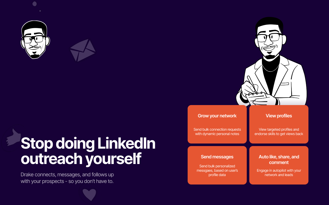 Drake - LinkedIn Automation Tool - 截图 2