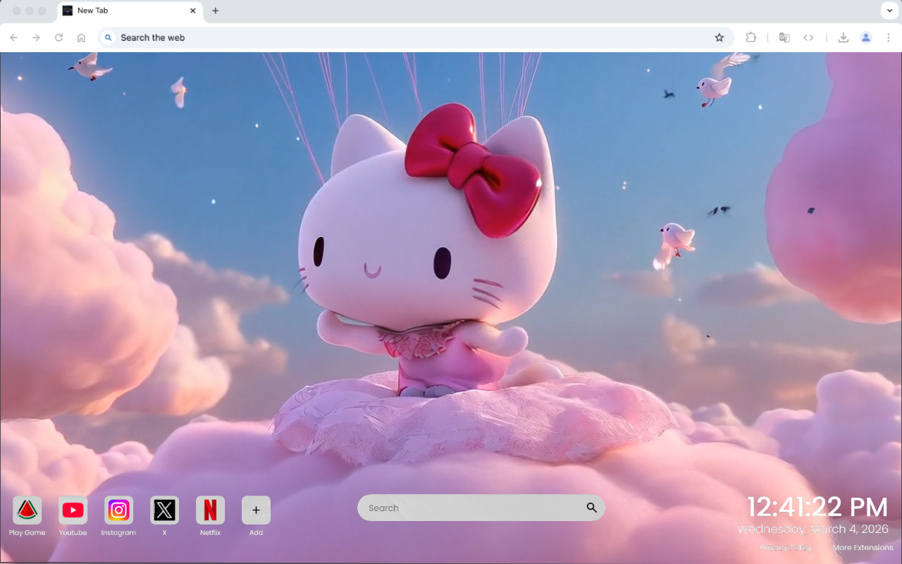 Hello Kitty Sky Adventure Live Wallpaper - 截图 4