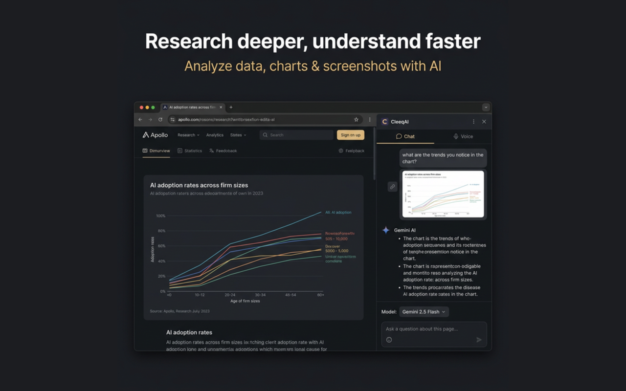 CleeqAI: Read, Write, Research, Tweet Smarter with AI - 截图 2