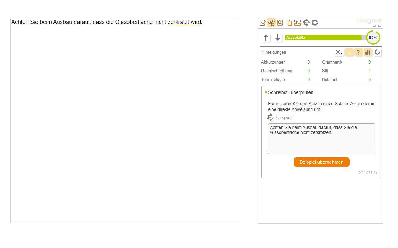 Congree Web Interface - 截图 2