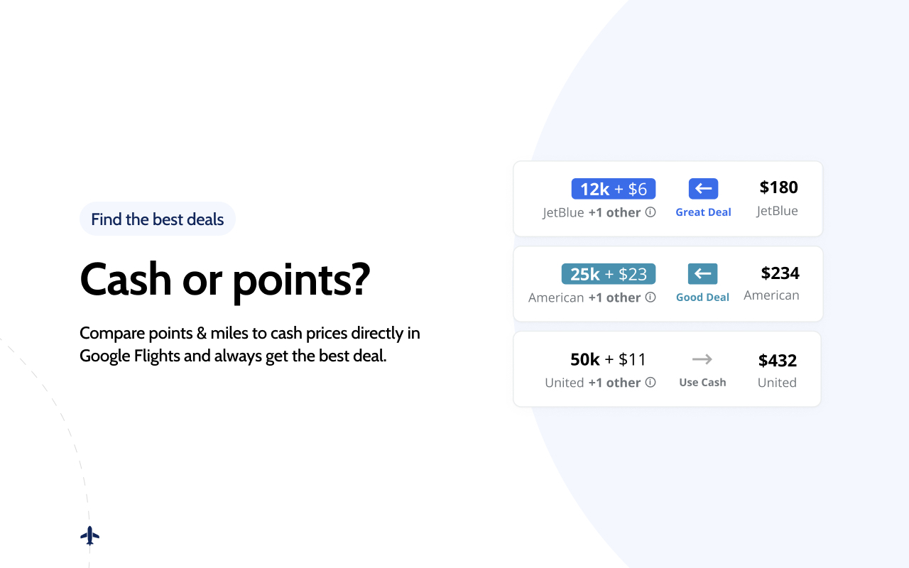 Points Path for Google Flights - 截图 1