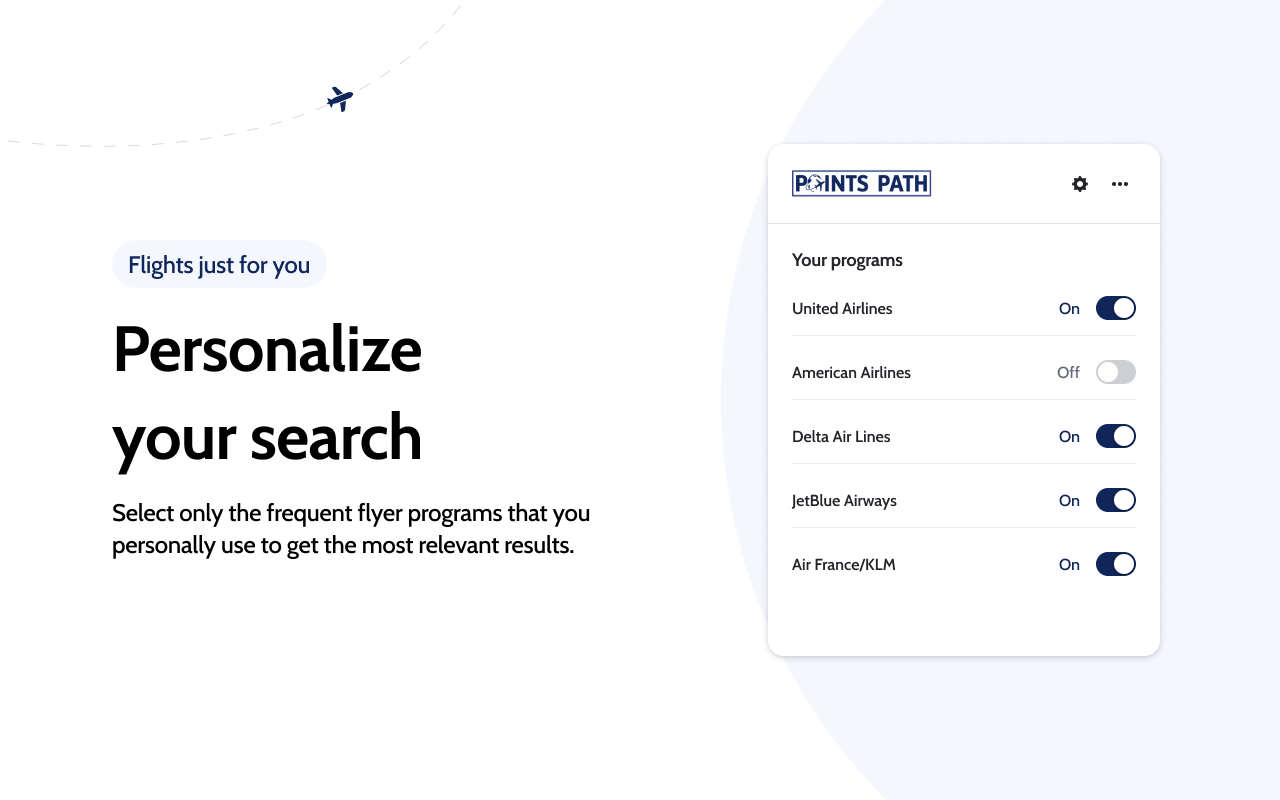 Points Path for Google Flights - 截图 3