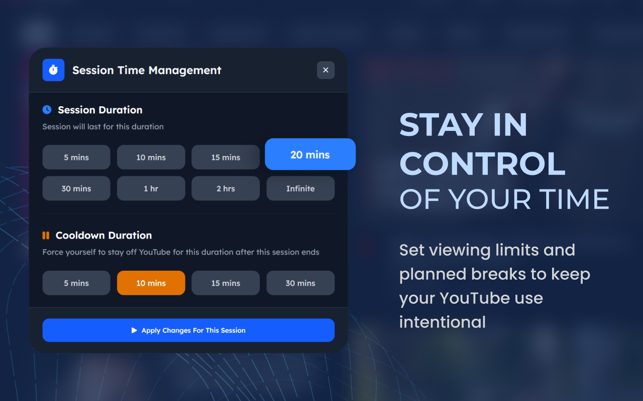 YouTube Detox — Block Shorts, Hide Recommendations & Stay Focused - 截图 1
