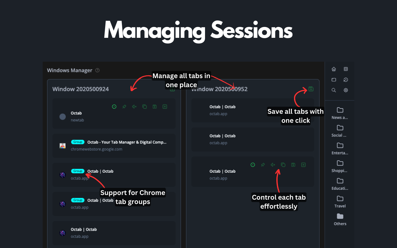 Octab - Smart Tab Manager - 截图 4