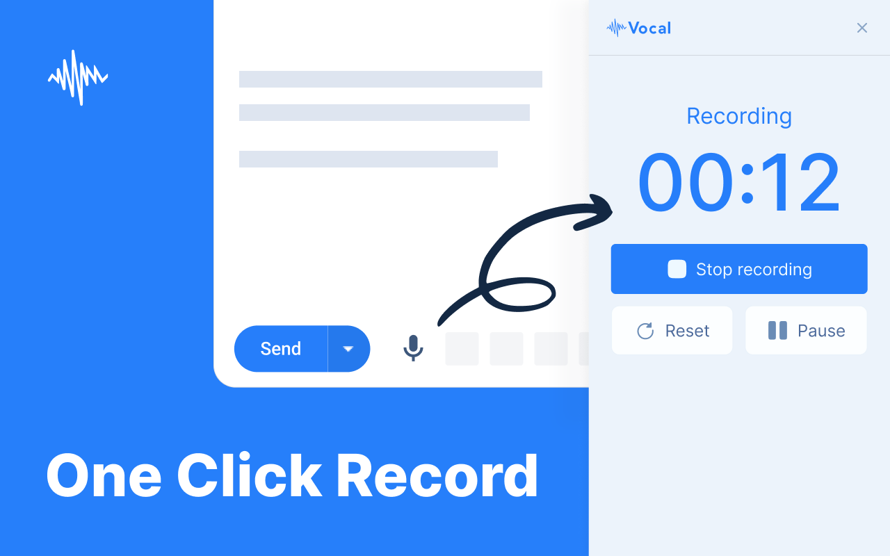 Vocal: Send voice notes in Gmail - 截图 3
