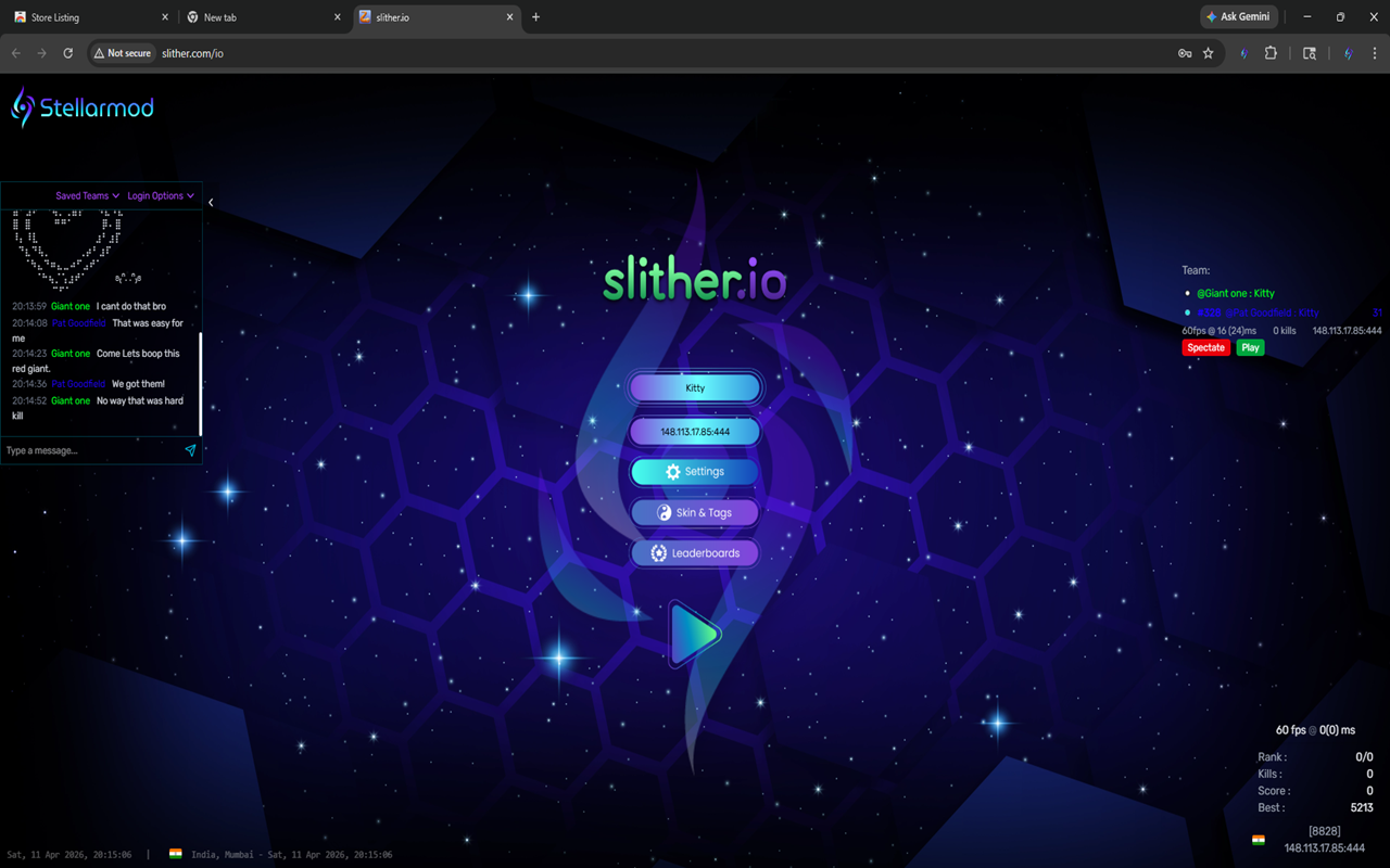 Stellar Mod For Slither.io - 截图 3