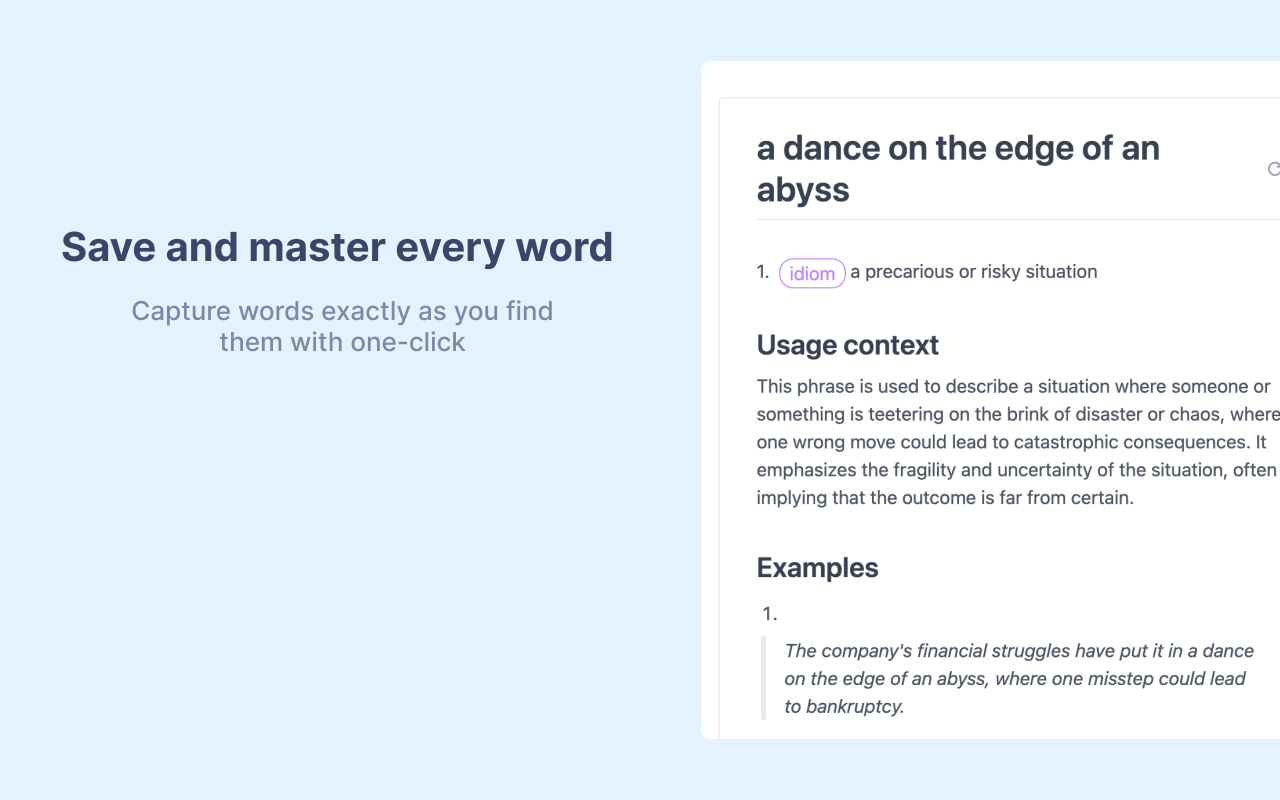 Pickvocab: AI-powered Dictionary & Writing Assistant - 截图 1