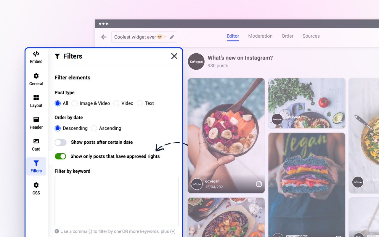 EmbedSocial - Get Rights to UGC Media - 截图 2