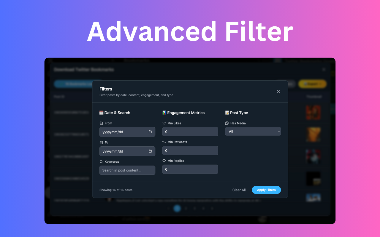 Twitter Bookmarks Downloader - Export X Bookmarks - 截图 4